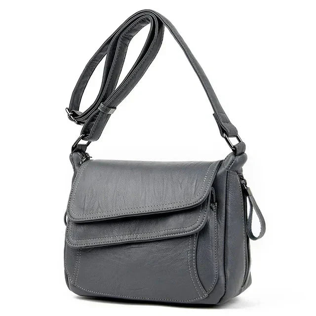 Amélia R - Bolsa Feminina de Couro Espaçosa