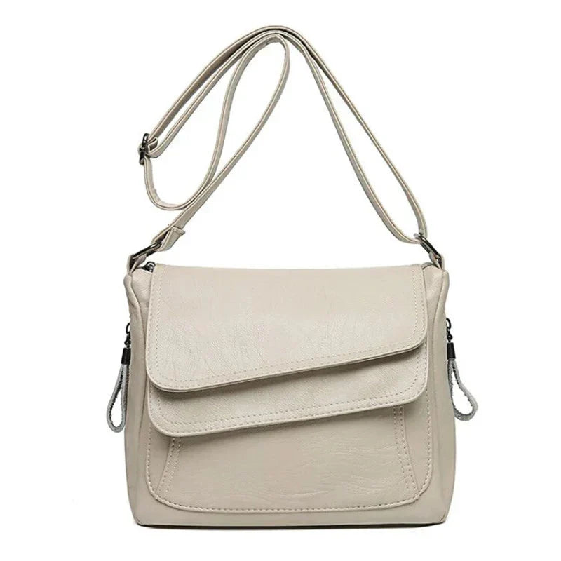 Amélia R - Bolsa Feminina de Couro Espaçosa