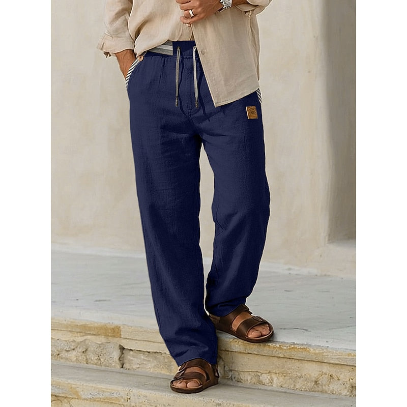 Teotônio - Calça Masculina com Cordão Solta Leve