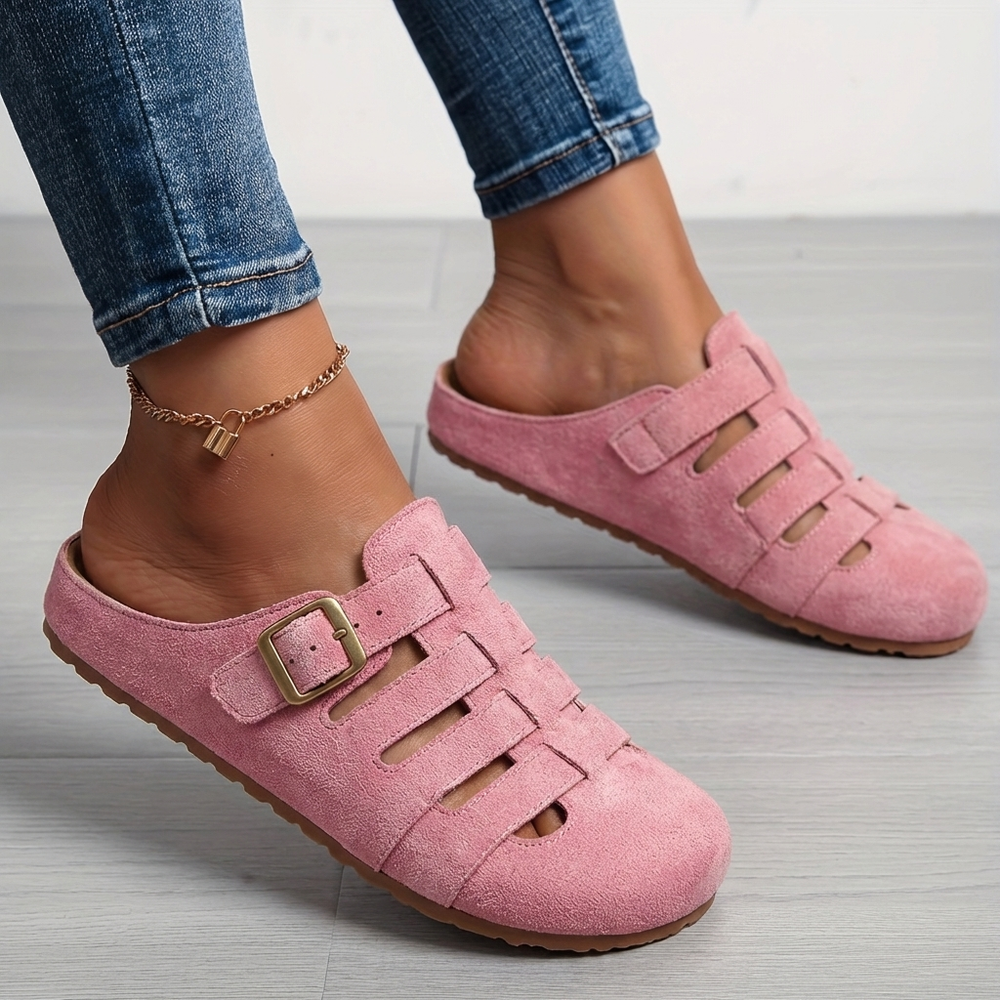 Cordelia - Sandália Feminina Slip On de Couro