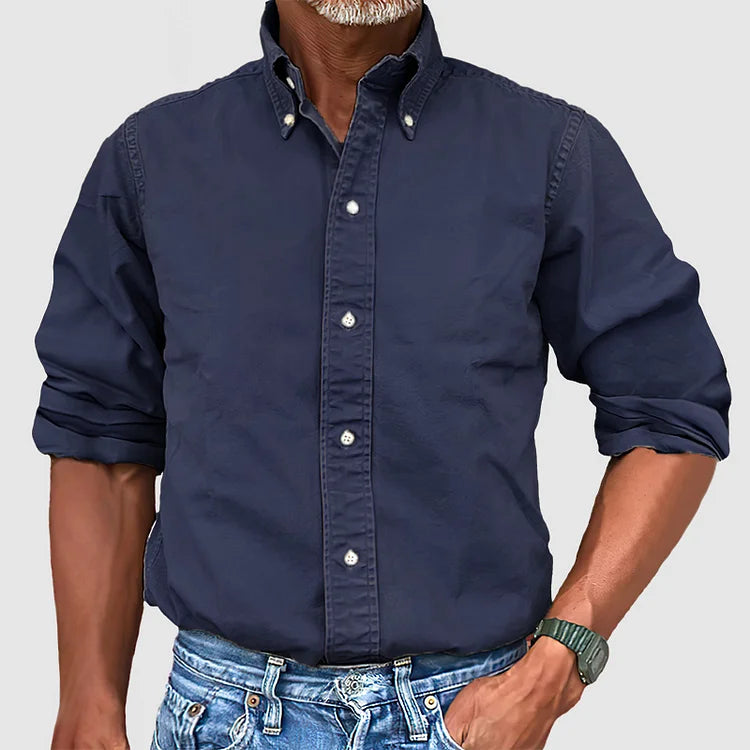 Lindolfo - Camisa Masculina com Botões Clássica