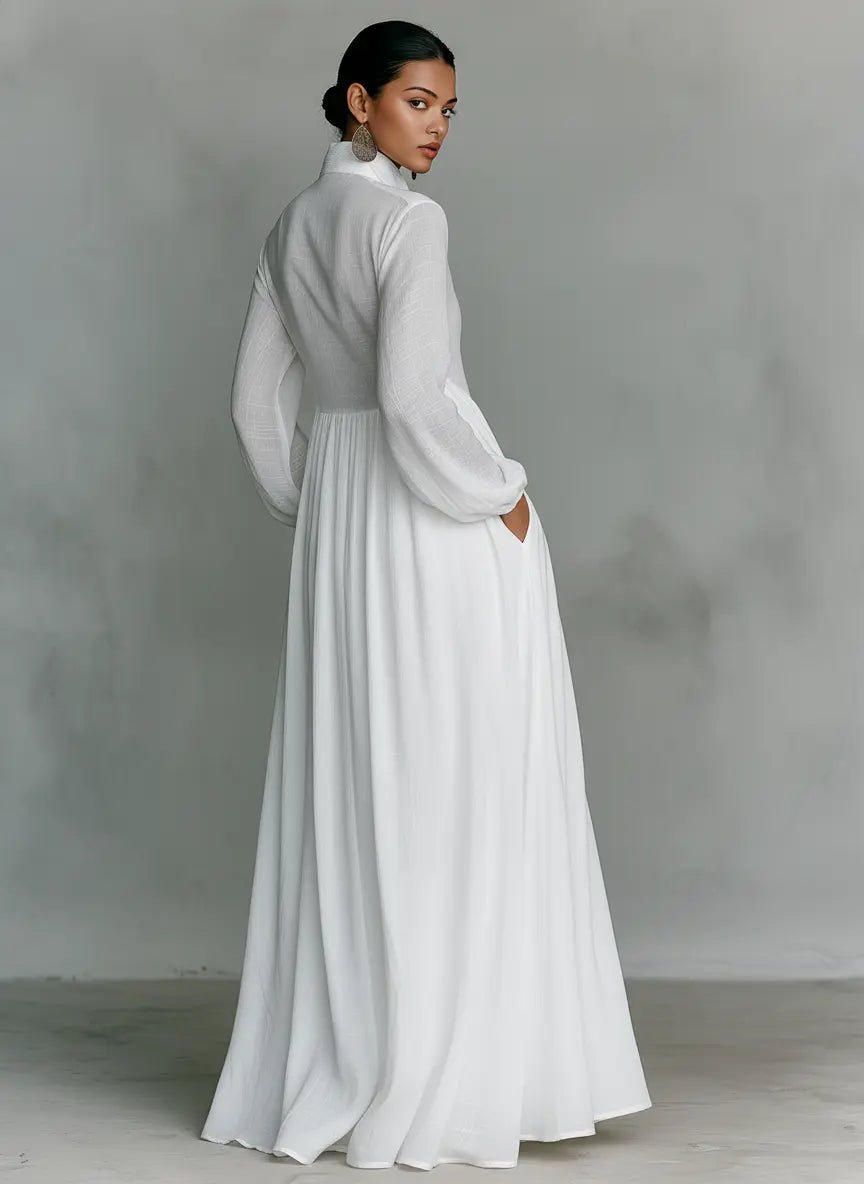 Tomasia - Vestido Longo com Botões