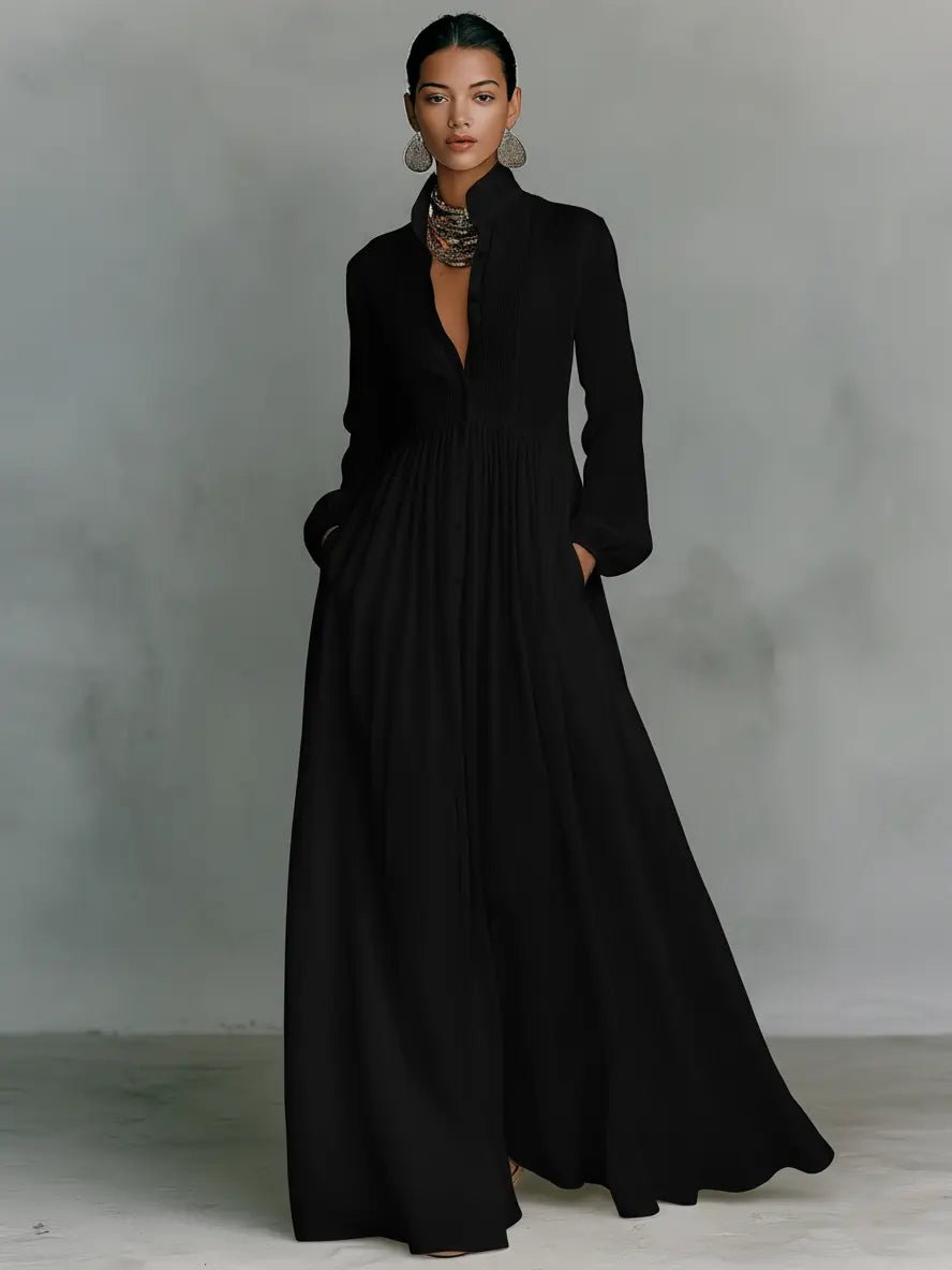 Tomasia - Vestido Longo com Botões
