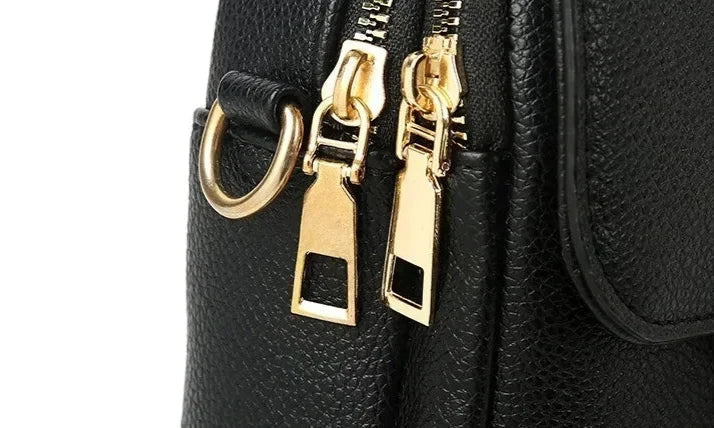 Vilmara - Bolsa Feminina de Couro Retrô