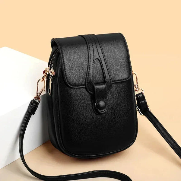 Vilmara - Bolsa Feminina de Couro Retrô