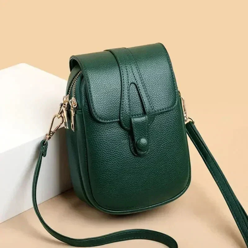 Vilmara - Bolsa Feminina de Couro Retrô