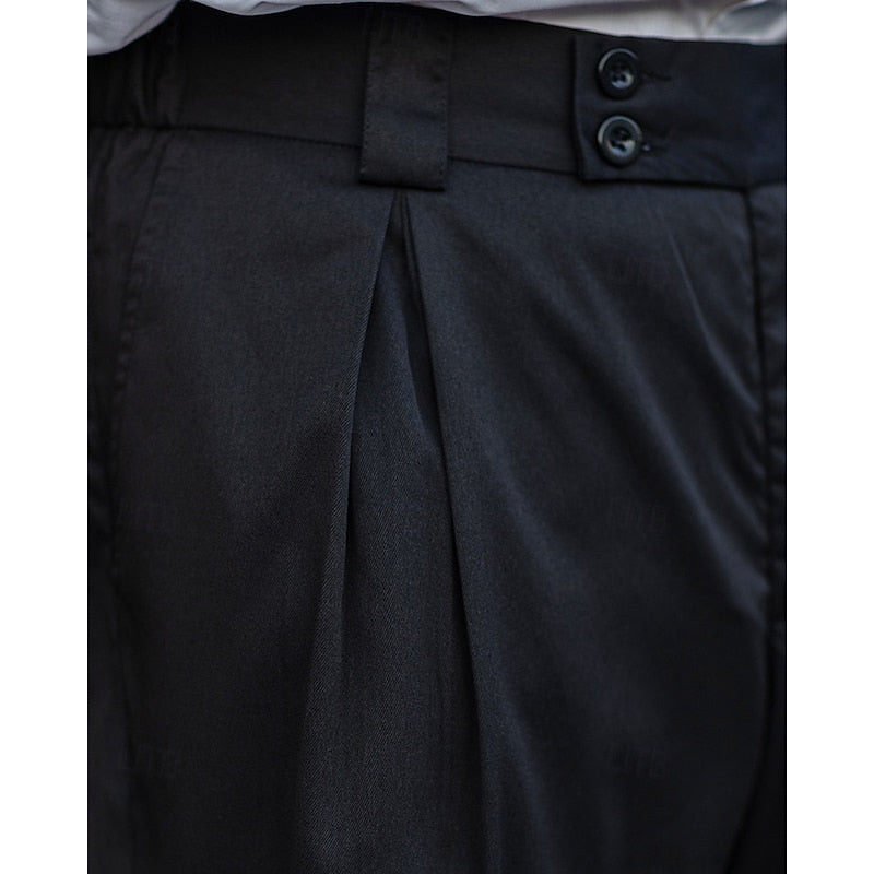 Eleutério - Calça de Linho Masculina Alfaiataria Plissada