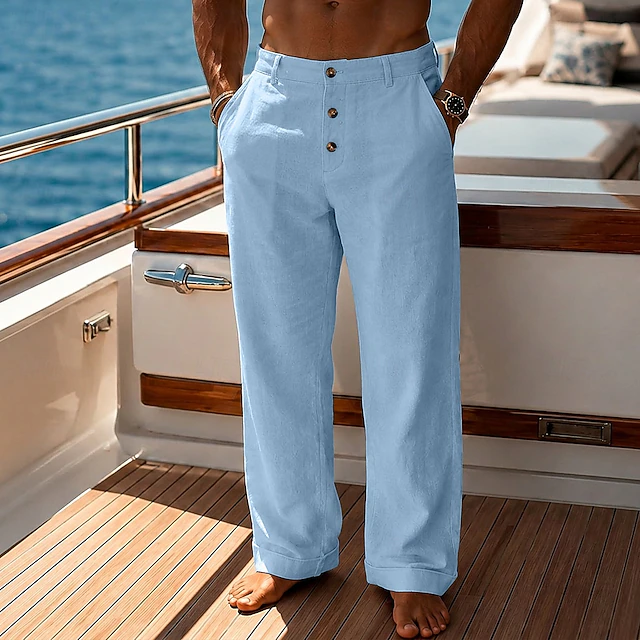 Anísio - Calça de Linho Masculina Solta