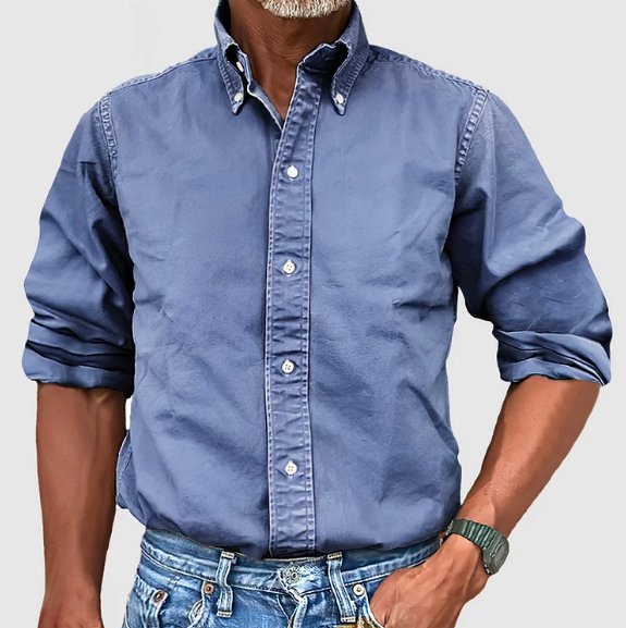 Lindolfo - Camisa Masculina com Botões Clássica