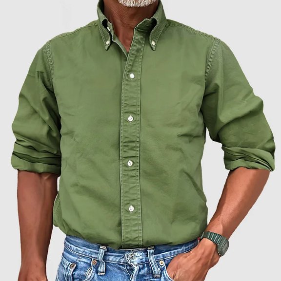Lindolfo - Camisa Masculina com Botões Clássica