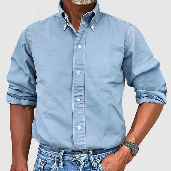 Lindolfo - Camisa Masculina com Botões Clássica