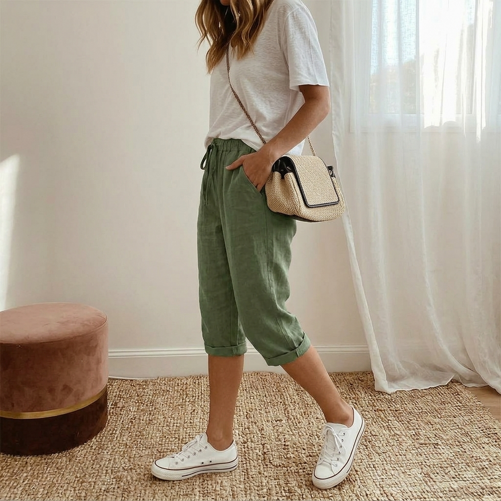 Maura - Calça Feminina com Cordão