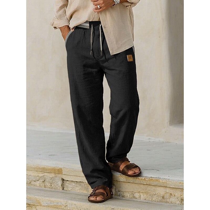 Teotônio - Calça Masculina com Cordão Solta Leve