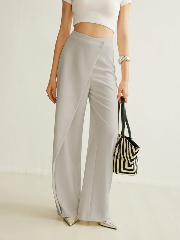 Salete - Calça Feminina Cintura Alta Pantalona Leve