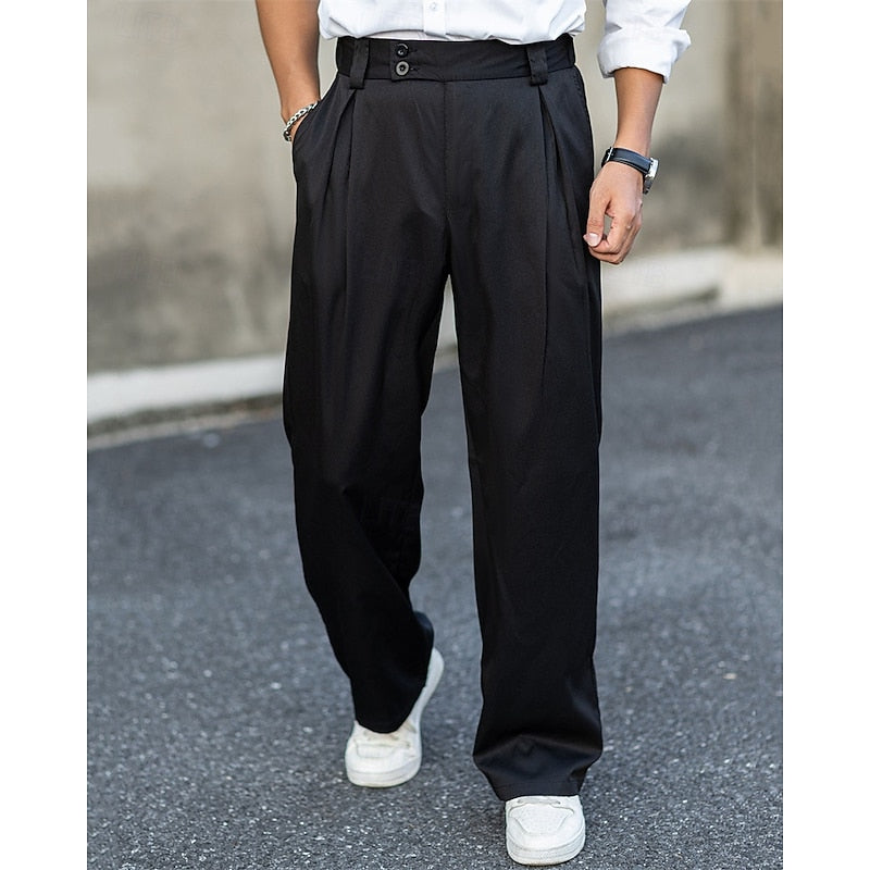 Eleutério - Calça de Linho Masculina Alfaiataria Plissada