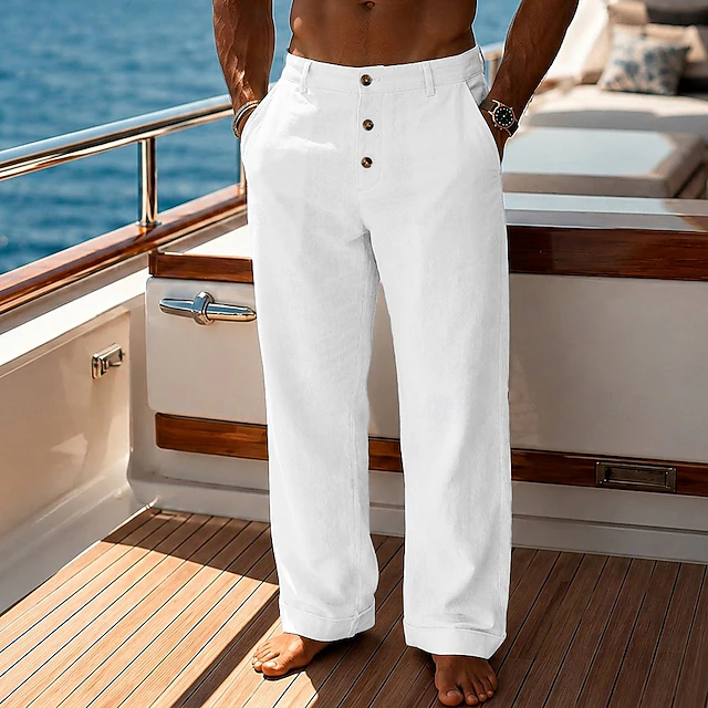 Anísio - Calça de Linho Masculina Solta