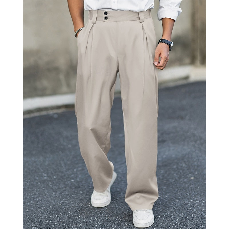 Eleutério - Calça de Linho Masculina Alfaiataria Plissada