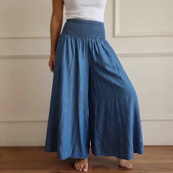 Teodora - Calça Pantalona Leve