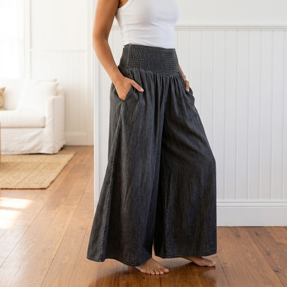 Teodora - Calça Pantalona Leve